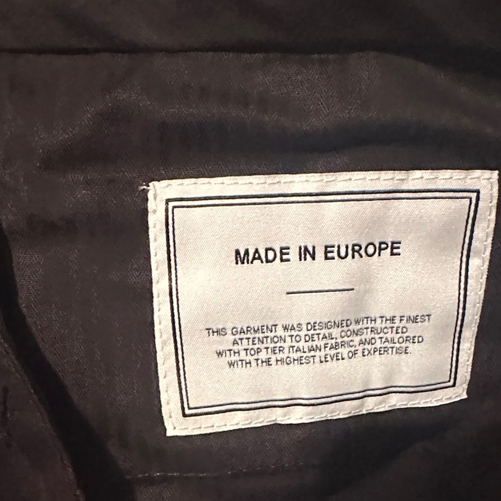 Michael Kors Women’s Stretch Black Trousers w/ White Stripe – Size 32x32 - Picture 3 of 5